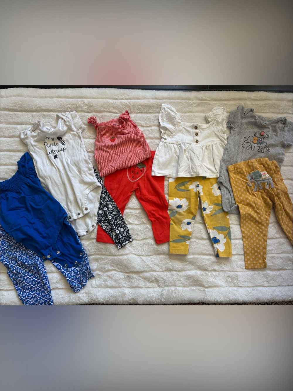 Various Girls 12 Month Carter Outfits